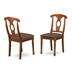 HomeStock Dining Table Set, Saddle Brown