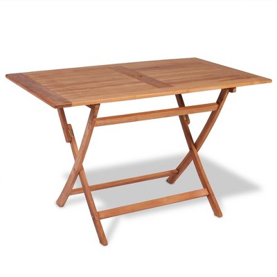 vidaXL Garden Table And Chair Warm wood color Solid Teak wood 5-Piece Set