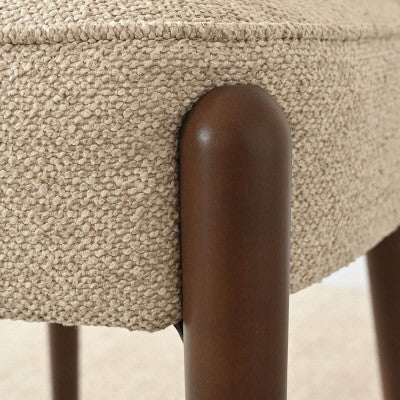 5-Piece Modern Dining Room Set for 4, Charcoal Round Table with 4 Upholstered Dining Chairs with Wood Legs for Dining Room or Farmhouse-Panipeachy