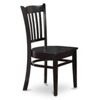 HomeStock Belmont 5 Piece Kitchen Table & Chairs Set Includes a Round Dining Room Table , Pedestal , 4 Solid Wood Seat Chairs, 42x42 Inch, Linen White