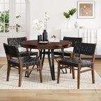Christopher Knight Home Cassius 5 Piece Wood and Iron Dining Set