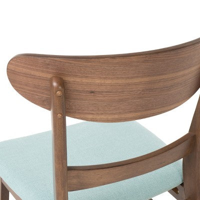 Christopher Knight Home Bryner Mid Century Modern Fabric Upholstered Wood 5 Piece Dining Set
