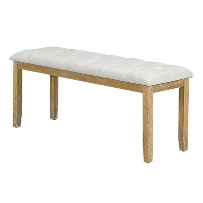 6 PCS Retro Dining Table Set, Rectangular Table with Unique Legs and Upholstered Chairs-ModernLuxe