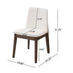 Christopher Knight Home Mireya 7 Piece Rustic Rubberwood Fabric Upholstered Dining Set