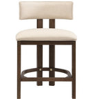 Christopher Knight Home Johnson 3 Piece Farmhouse Rubberwood Upholstered Counter Height Dining Chairs with Fluted Table