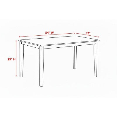 Kings Brand Furniture Kurmer 5 Piece Wood Dining Set Cappuccino