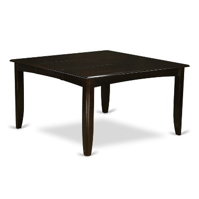 HomeStock 6-Piece Square Cappuccino Finish Solid Wood Top dining Table with 1-Bench and 4-Chairs