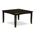 HomeStock 6-Piece Square Cappuccino Finish Solid Wood Top dining Table with 1-Bench and 4-Chairs