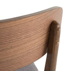 GDFStudio Alexis Mid Century Modern 7 Piece Fabric and Upholstered Rubberwood Dining Set