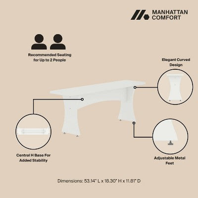 Manhattan Comfort 3pc Coney Dining Set