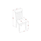 Cottage Dining Set - 3 Piece Kitchen Table & Chairs - Small Square Table with Elegant Design