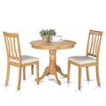 HomeStockKitchen Dining Table Set with 2 Chairs - Modern Black Finish
