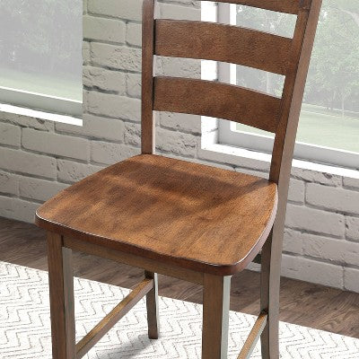 HOMES: Inside + Out 5pc Danca Transitional Square Counter Height Dining Set