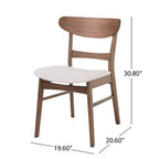 Christopher Knight Home Amesbury Wood and Fabric 7 Piece Dining Set