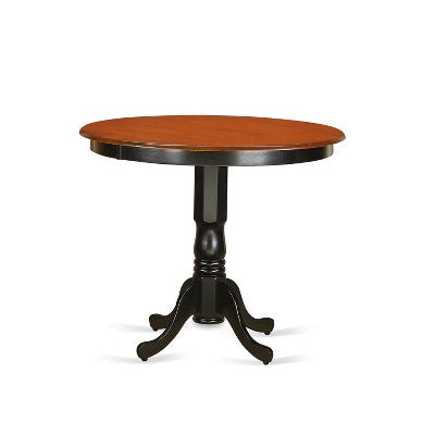 Kitchen Counter Height Set - 5 Piece Table & Chairs - Modern Dining Room Furniture - Black Cherry Finish