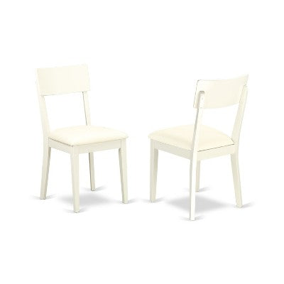 Dinette Set 3 Piece - Table & 2 Dining Chairs - Linen White Finish