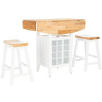 Casey 3 Piece Drop Leaf Pub Set - AMH8504 - Safavieh Couture