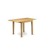 HomeStock Belmont Kitchen Table Set 5 Pc- 4 Wooden Dining Room Chairs and a Dining Room Table - Oak Finish Wooden Chair Seat - Oak Finish