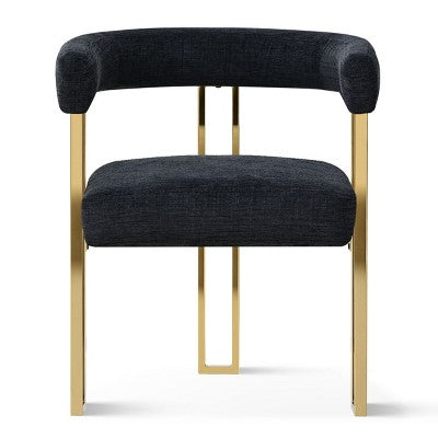 3-in-1 Oval Extendable Dining Table Set with Chenille Upholstered Chairs Featuring Gold Metal Legs, Versatile Dining Furniture-Panipeachy