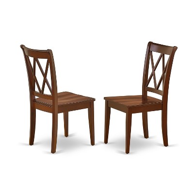 HomeStock ANCL5 MAH Round Dining Set Mahogany