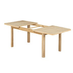 9 Pieces Extendable Dining Table Set for 6, Rectangular Kitchen Dining Table with Removable Leaf and 6 Armless Chairs and 2 Arm Chairs