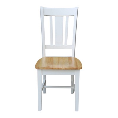 International Concepts Small Dual Drop Leaf Dining Table with 2 San Remo Splat