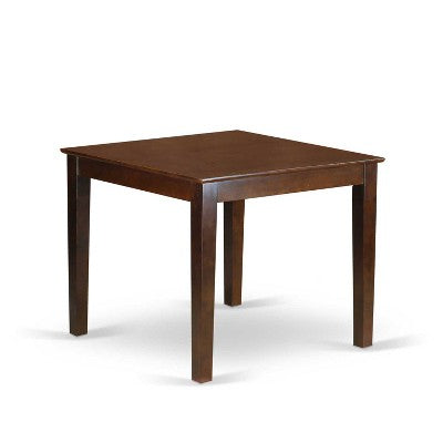 Vintage Kitchen Table Set - 36 Inch Square Table with 2 Parsons Chairs - Retro Dining Set