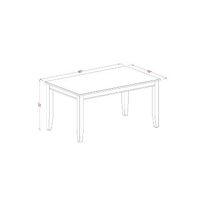 Asian Fusion Kitchen Table Set - Dining Table with 4 Chairs & Bench - Modern Dining Room Furniture