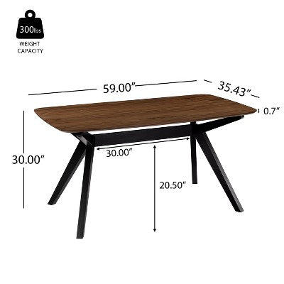 Christopher Knight Home Lareyna 7 Piece Mid-Century Modern Rubberwood Upholstered Dining Set