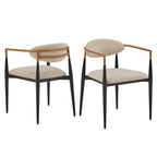 Cortland 5-Piece Fabric Modern Tapered Dining Set - iNSPIRE Q