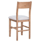 5-Piece Farmhouse Counter Height Dining Table Set with 1 Rectangular Dining Table and 4 Dining Chairs for Small Places - ModernLuxe