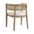 Christopher Knight Home Lythor 7 Piece Cane and Rubberwood Upholstered Dining Set