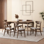 Christopher Knight Home Amesbury Wood and Fabric 7 Piece Dining Set