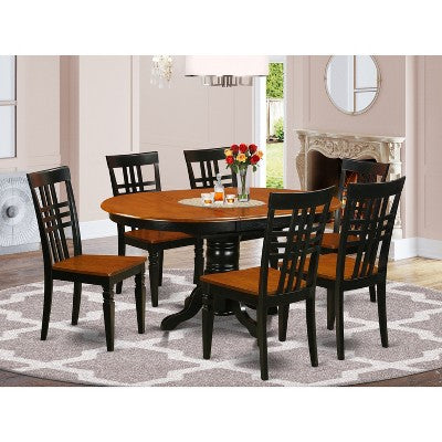 Kenley Kitchen Table And Chair Set Oval Dining Set Traditional