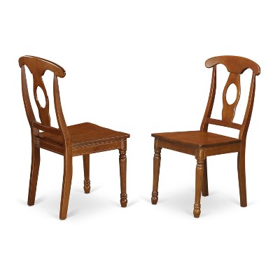 HomeStock Dining Table Set, Saddle Brown