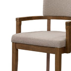 Christopher Knight Home Raisa 5 Piece Farmhouse Rubberwood Dining Set with Boucle Upholstered Chairs