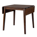 3 Piece Expandable Dining Set with 2 Upholstered Chairs, Wood Dining Table with Drop Leaf for Small Place