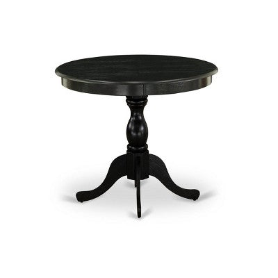 HomeStock Round Dining Table Set Linen Chairs Kitchen Table