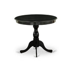 HomeStock Round Dining Table Set Linen Chairs Kitchen Table