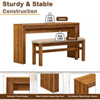 GDFStudio Emily Modern 2 Piece Bar Table Set with Fabric Upholstered Bar Stool