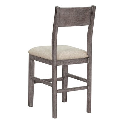5-Piece Farmhouse Counter Height Dining Table Set with 1 Rectangular Dining Table and 4 Dining Chairs for Small Places - ModernLuxe