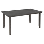 6-Piece Farmhouse Dining Table Set Dining Set with Rustic Dining Table, 4 High-back Dining Chairs and Bench, Natural Wood Wash/Gray-ModernLuxe