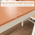 Dining Table Set for 4, 5 Piece Modern Kitchen Table and Chairs, Solid Wood Dining Room Set for Small Spaces, Breakfast Nook