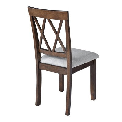 GDF Studio Avery 3 Piece Dining Set with Drop Leaf Dining Table and 2 Dining Upholstered Chairs