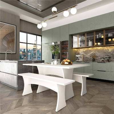 Manhattan Comfort 3pc Coney Dining Set