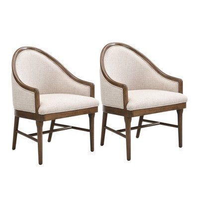 Christopher Knight Home Thiago Modern 7 Piece Rubberwood Dining Set with Curved Backrest and Oval Table