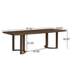 Christopher Knight Home Candice Modern 9 Piece Rubberwood Upholstered Dining Set