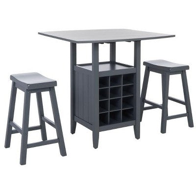 Casey 3 Piece Drop Leaf Pub Set - AMH8504 - Safavieh Couture