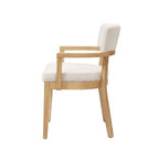 Christopher Knight Home Raisa 5 Piece Farmhouse Rubberwood Dining Set with Boucle Upholstered Chairs