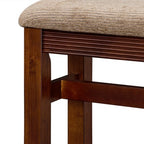GDFStudio Emily Modern 2 Piece Bar Table Set with Fabric Upholstered Bar Stool